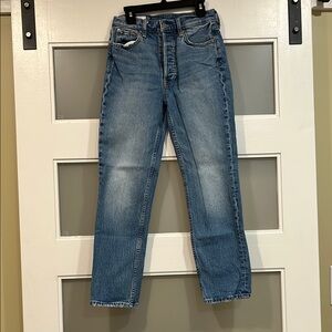 GAP cheeky straight high rise Women’s Classic Straight leg Fit Blue Jeans 25 0